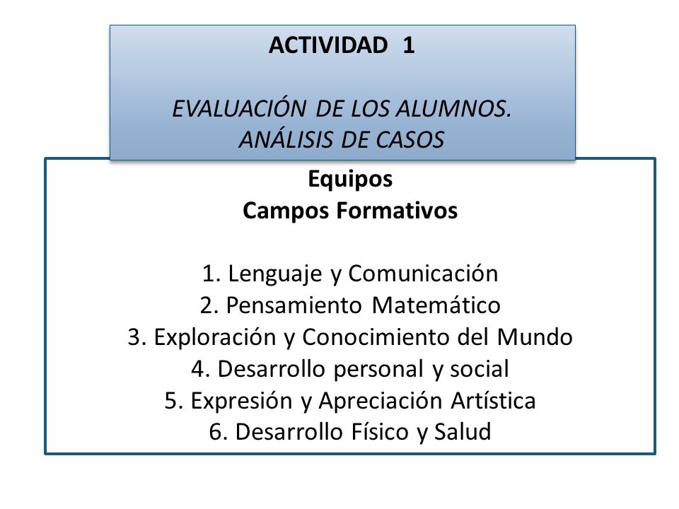 ACTIVIDAD 1 Campos Formativos