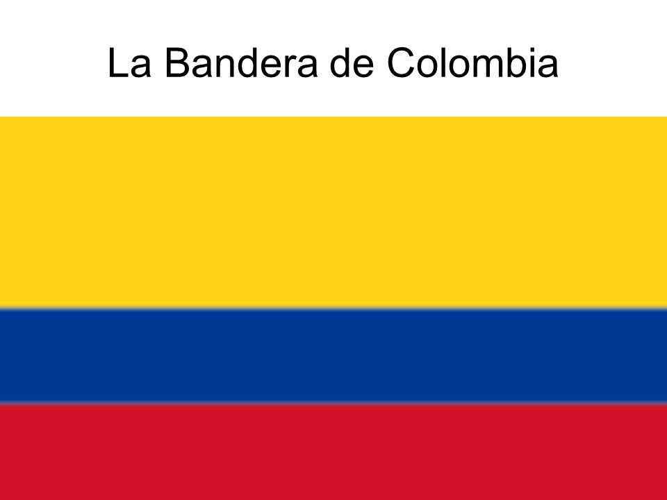 La Bandera de Colombia