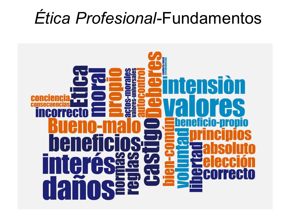 Ética Profesional-Fundamentos