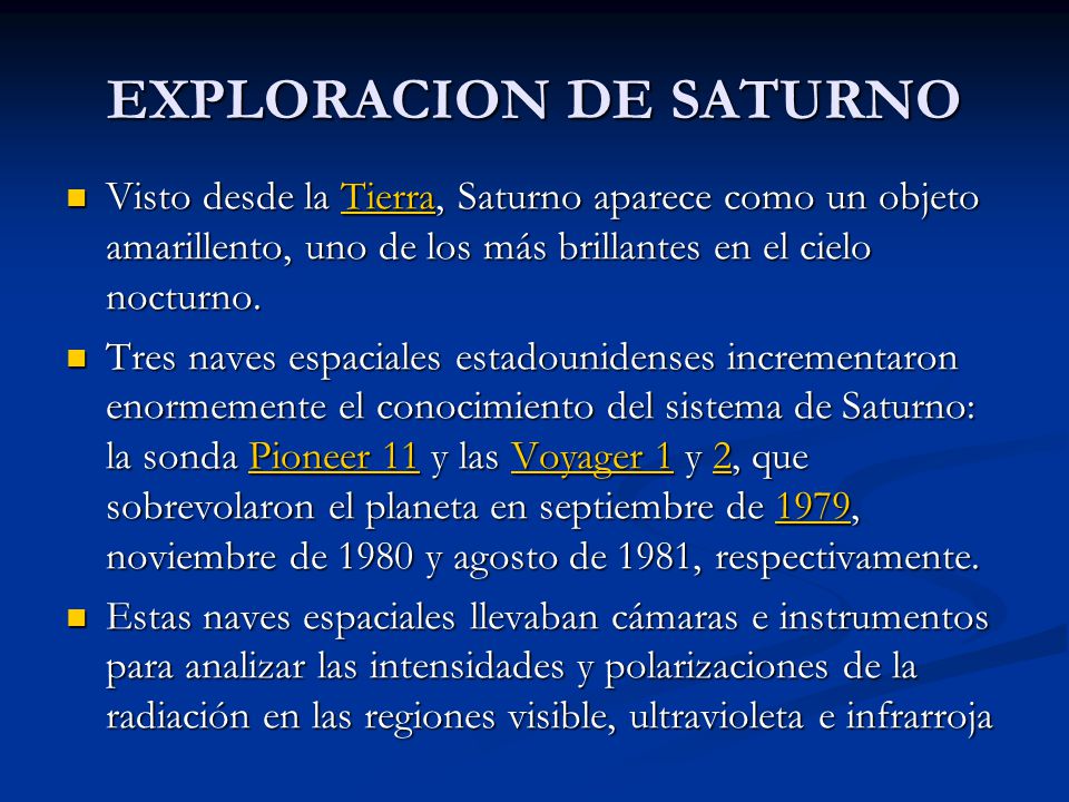 EXPLORACION DE SATURNO