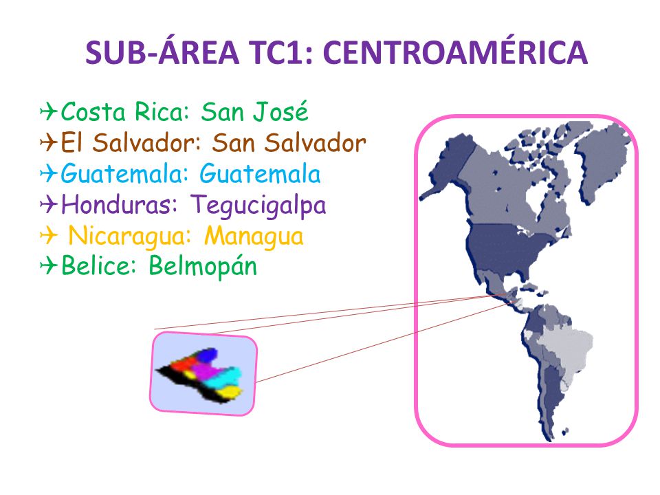 SUB-ÁREA TC1: CENTROAMÉRICA