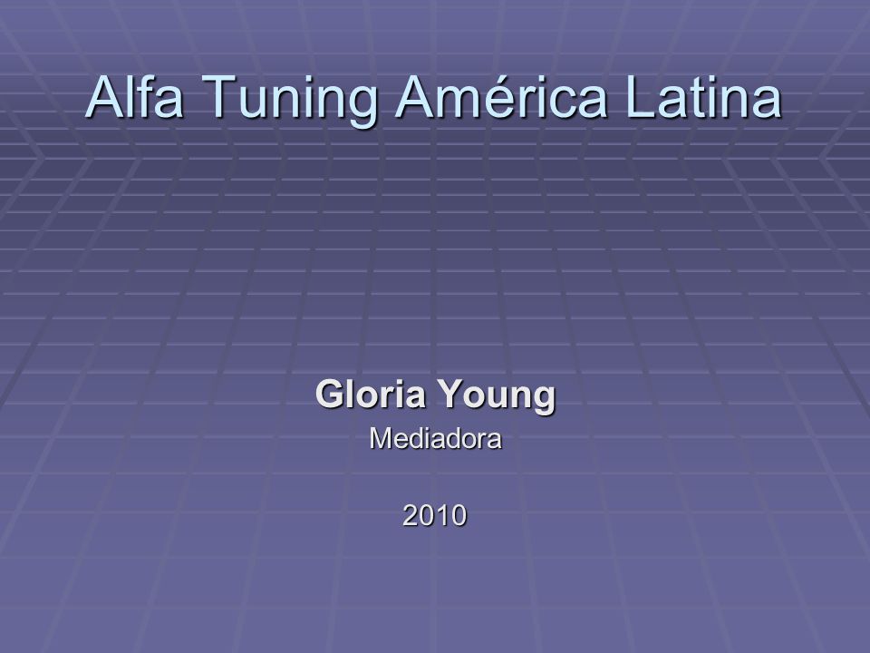 Alfa Tuning América Latina