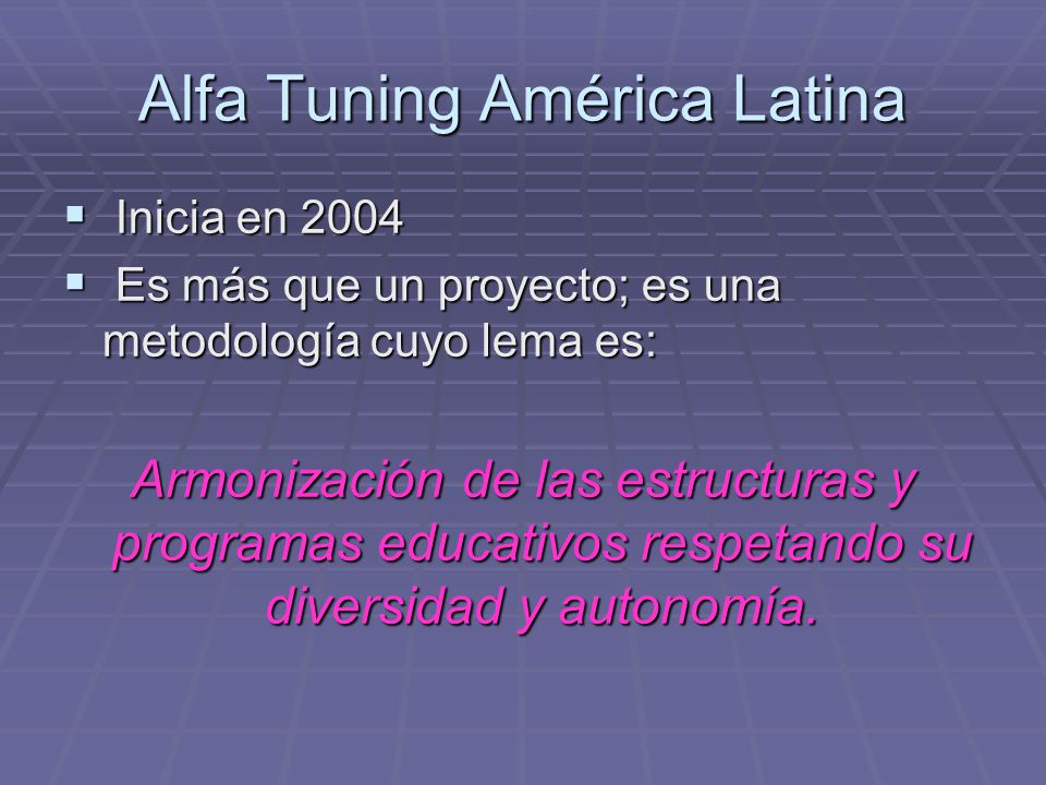 Alfa Tuning América Latina