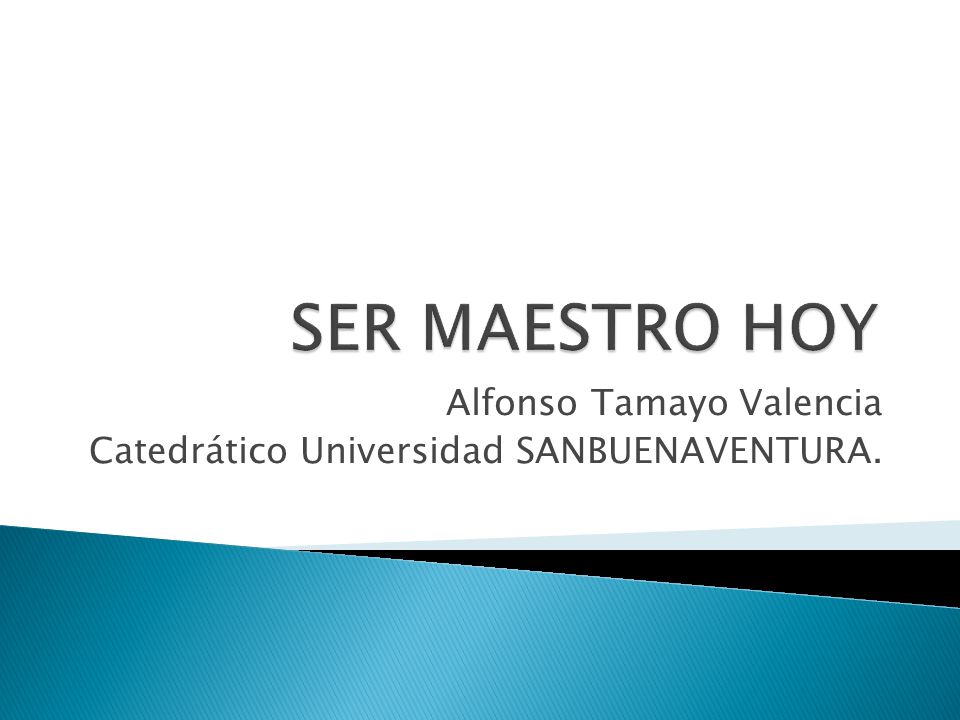 Alfonso Tamayo Valencia Catedrático Universidad SANBUENAVENTURA.
