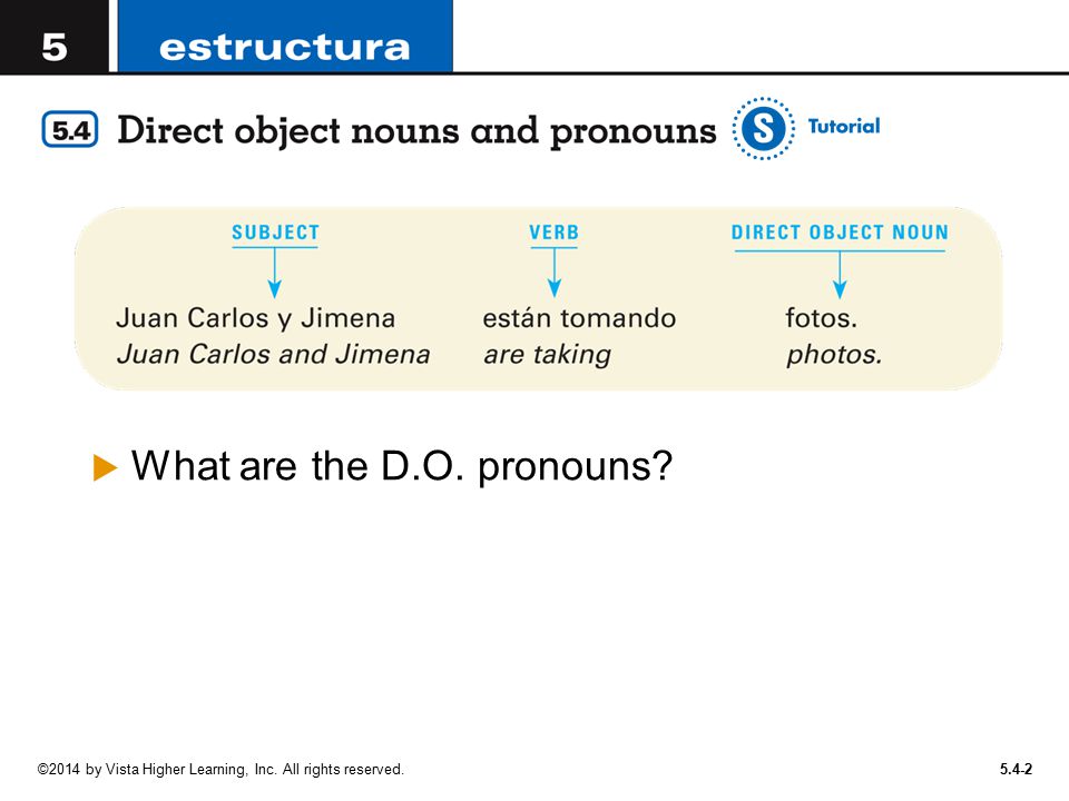 What are the D.O. pronouns