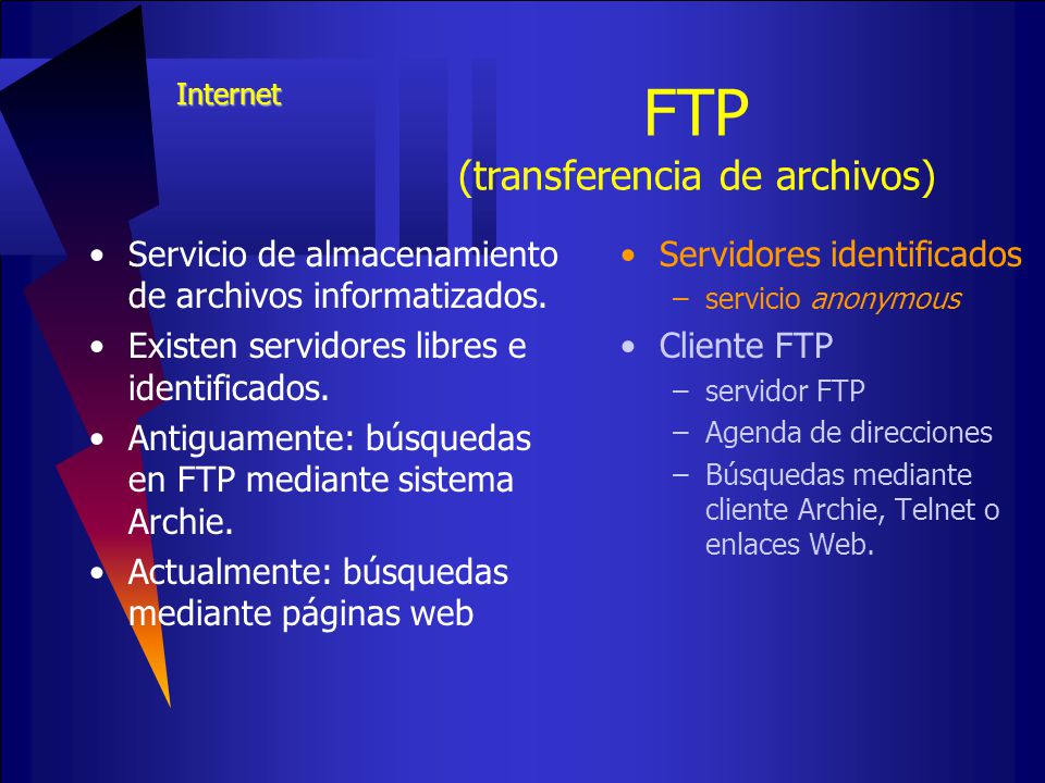 FTP (transferencia de archivos)