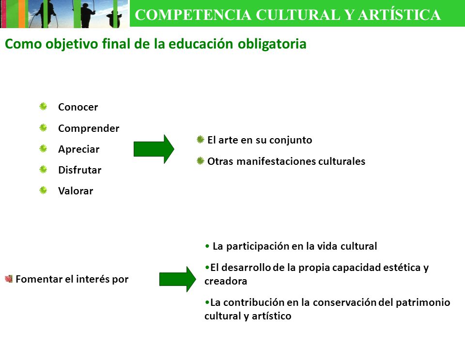 COMPETENCIA CULTURAL Y ARTÍSTICA