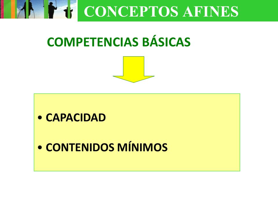 CONCEPTOS AFINES COMPETENCIAS BÁSICAS CAPACIDAD CONTENIDOS MÍNIMOS