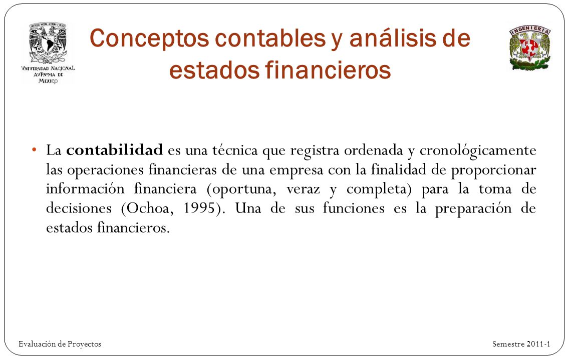 Conceptos contables y análisis de estados financieros