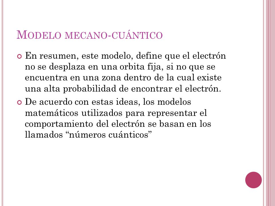 Modelo mecano-cuántico