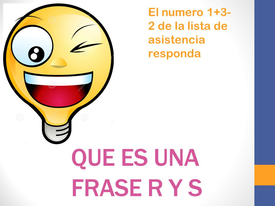 El numero de la lista de asistencia responda