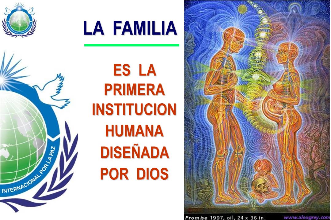 LA FAMILIA ES LA PRIMERA INSTITUCION HUMANA DISEÑADA POR DIOS