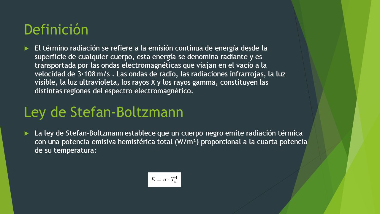 Ley de Stefan-Boltzmann