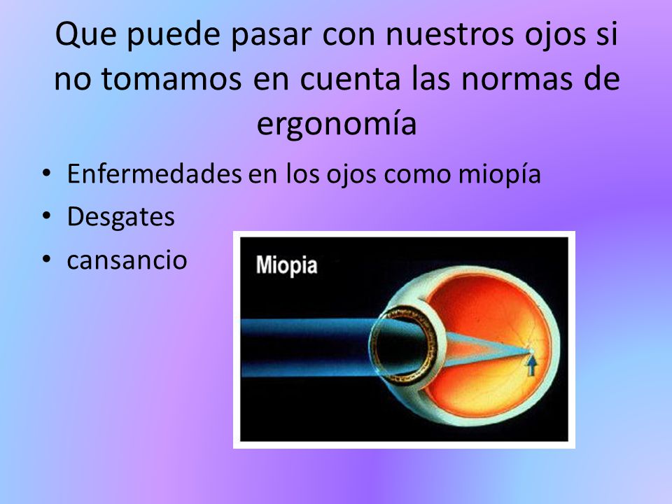 Que puede pasar con nuestros ojos si no tomamos en cuenta las normas de ergonomía