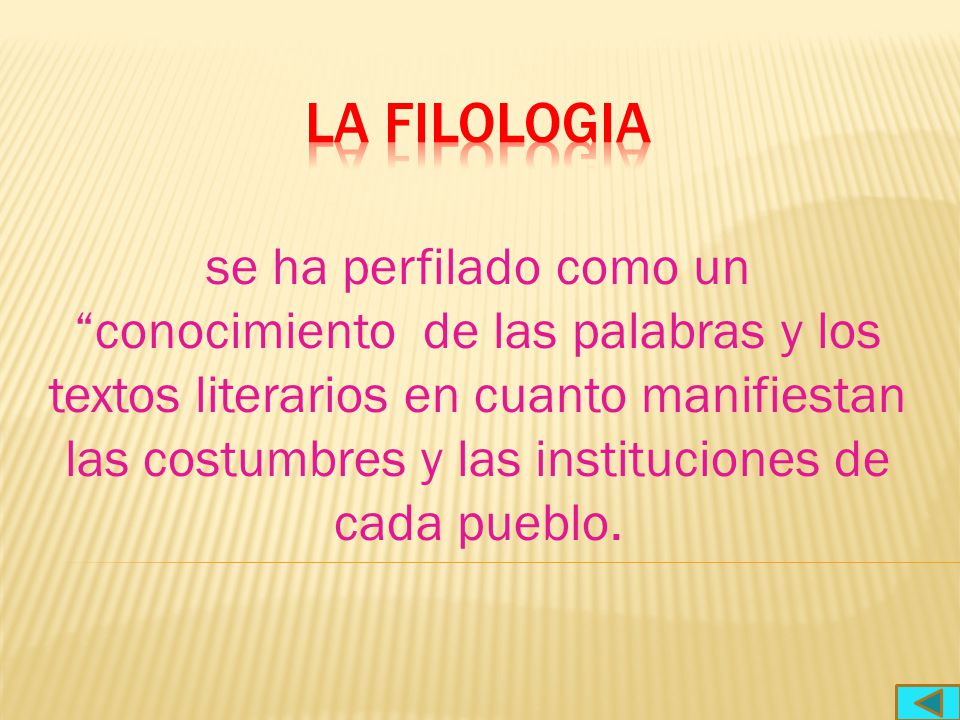 LA FILOLOGIA