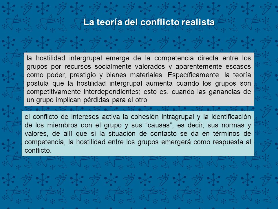 La teoría del conflicto realista