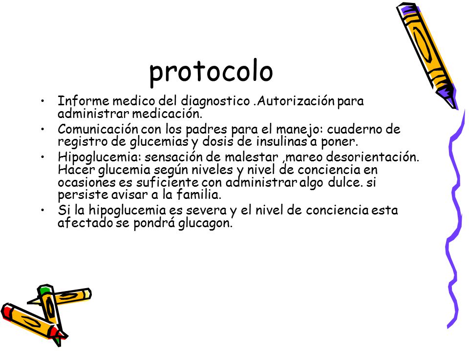 protocolo Informe medico del diagnostico .Autorización para administrar medicación.