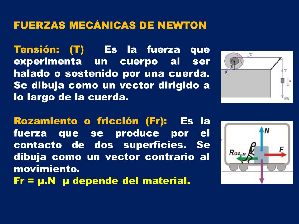 FUERZAS MECÁNICAS DE NEWTON