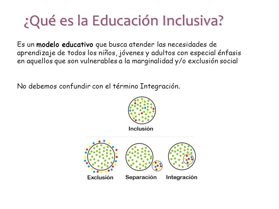 ¿Qué es la Educación Inclusiva