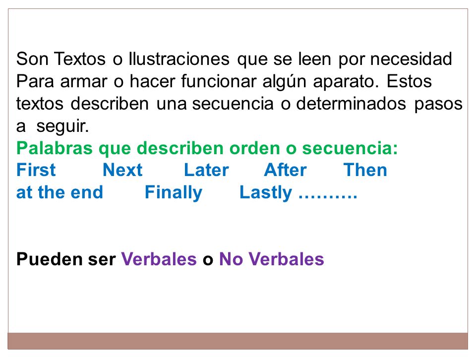 Son Textos o Ilustraciones que se leen por necesidad