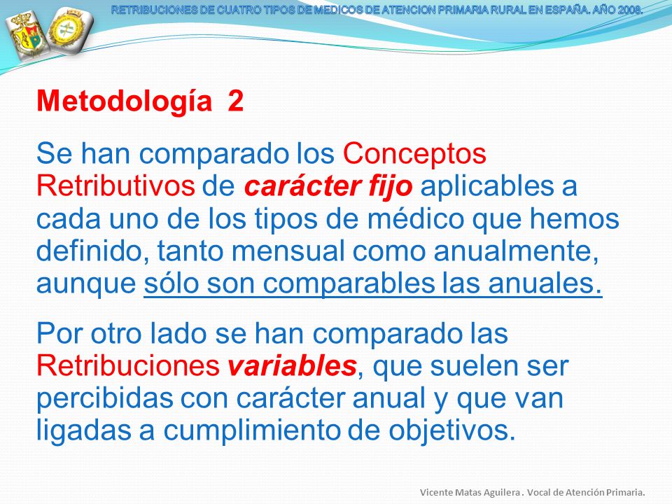 RETRIBUCIONES DE CUATRO TIPOS DE MEDICOS DE ATENCION PRIMARIA RURAL EN ESPAÑA. AÑO 2008.