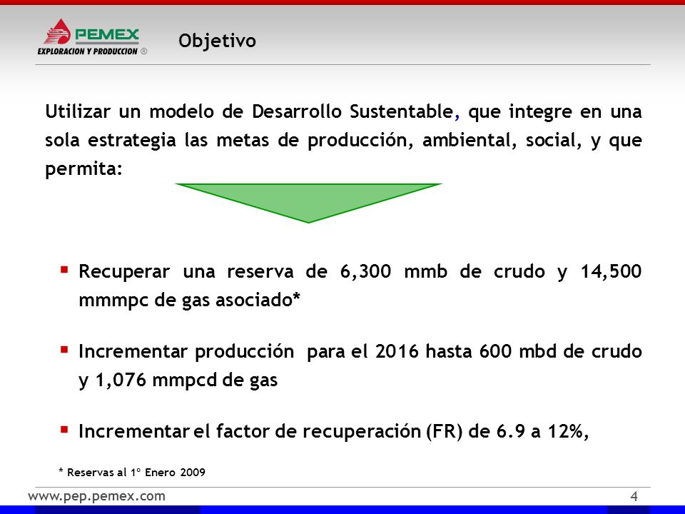 Incrementar el factor de recuperación (FR) de 6.9 a 12%,