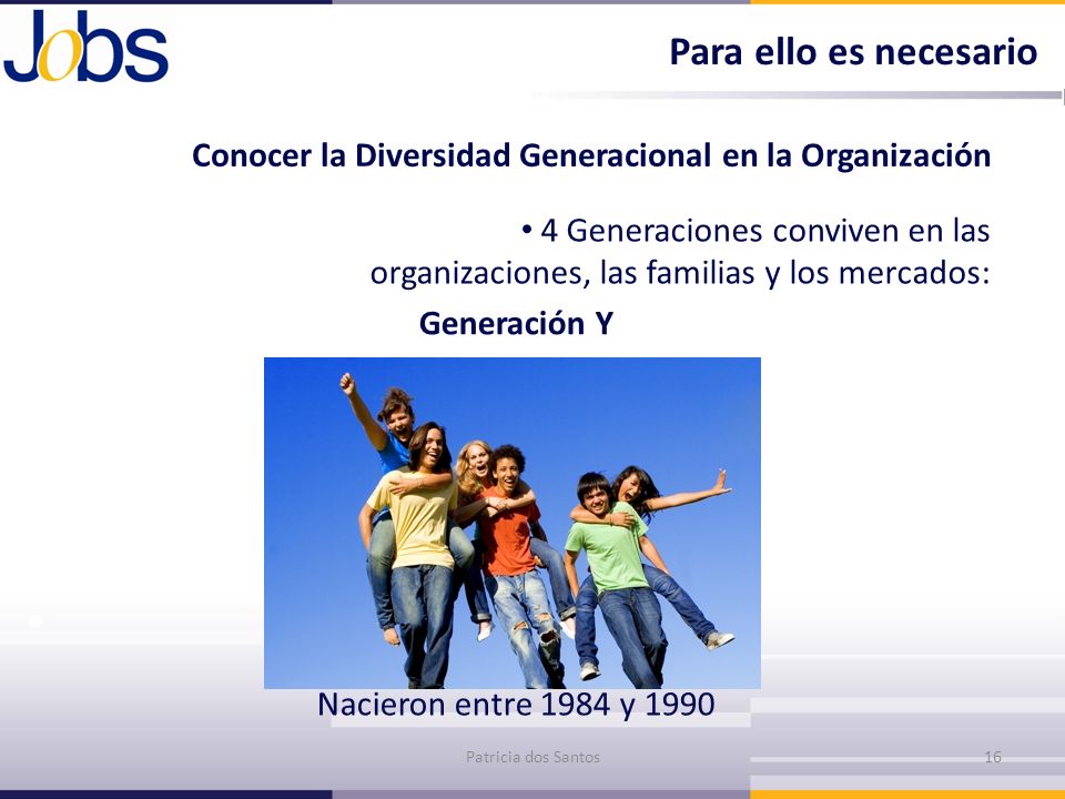 Para ello es necesario Conocer la Diversidad Generacional en la Organización.