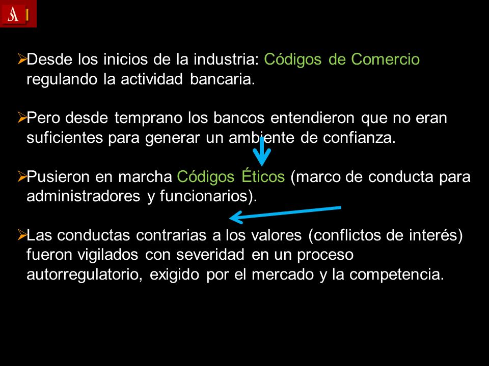 Desde los inicios de la industria: Códigos de Comercio regulando la actividad bancaria.