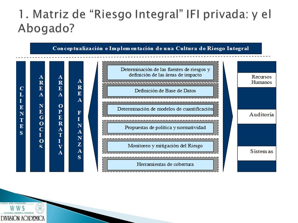 1. Matriz de Riesgo Integral IFI privada: y el Abogado