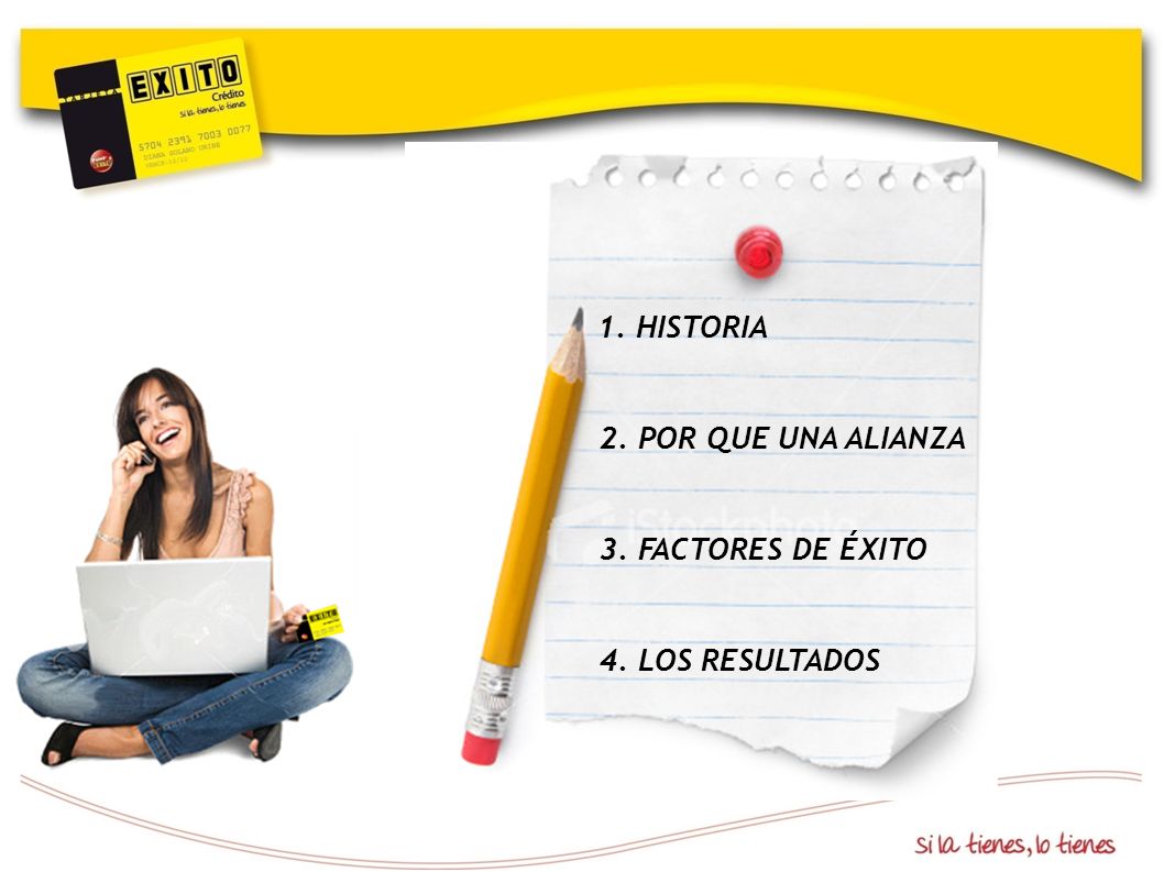 1. HISTORIA 2. POR QUE UNA ALIANZA 3. FACTORES DE ÉXITO 4. LOS RESULTADOS