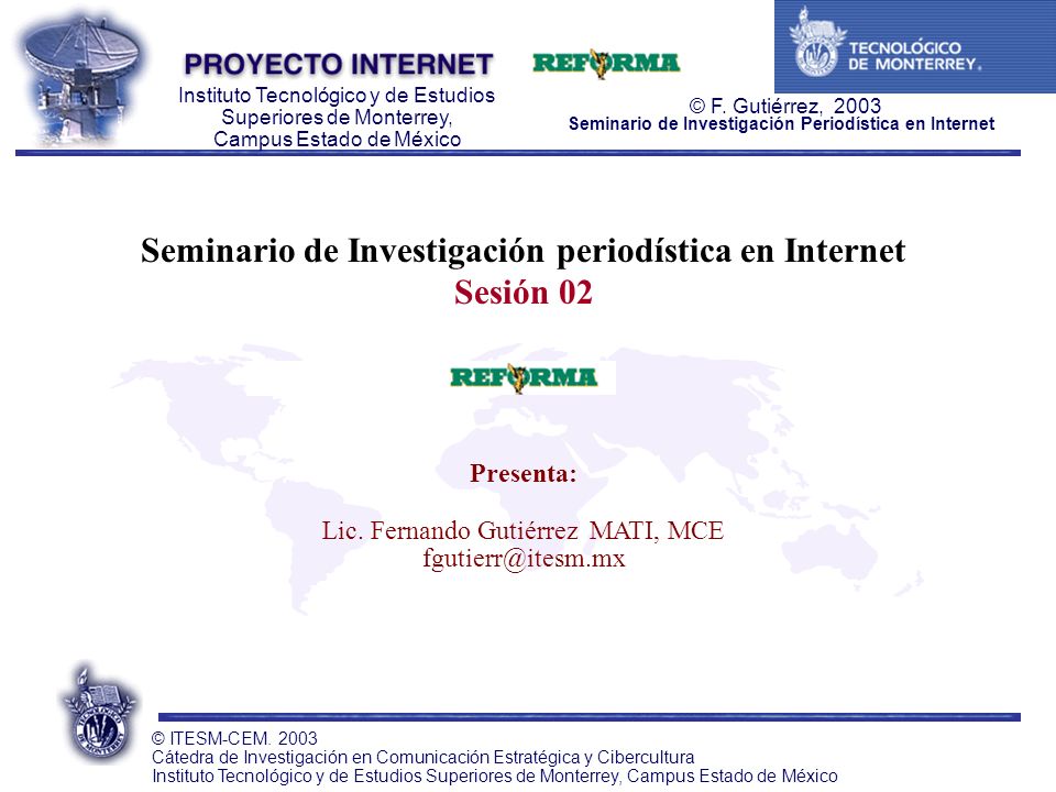 Seminario de Investigación periodística en Internet