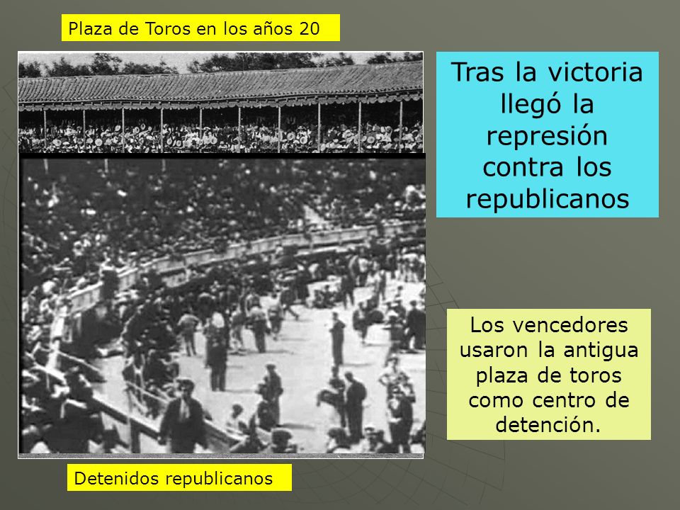 Tras la victoria llegó la represión contra los republicanos