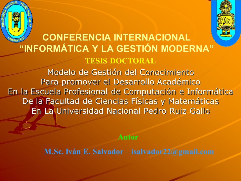 CONFERENCIA INTERNACIONAL INFORMÁTICA Y LA GESTIÓN MODERNA