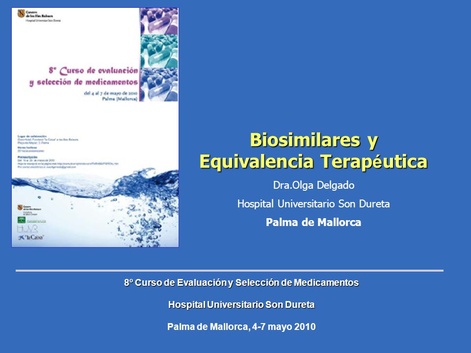 Biosimilares y Equivalencia Terapéutica