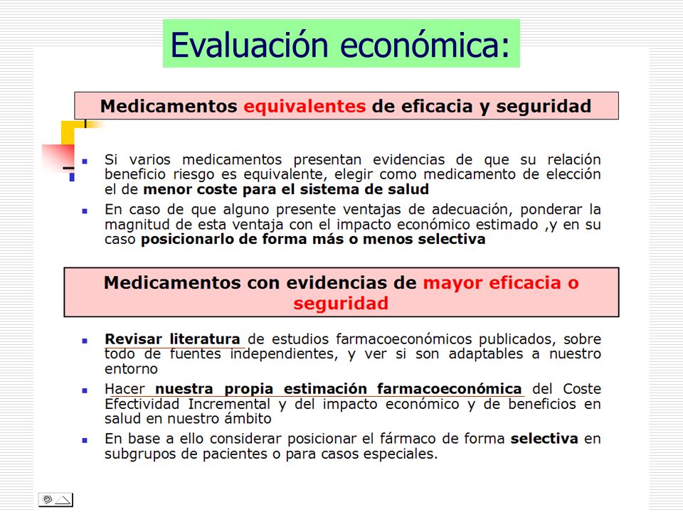 Evaluación económica: