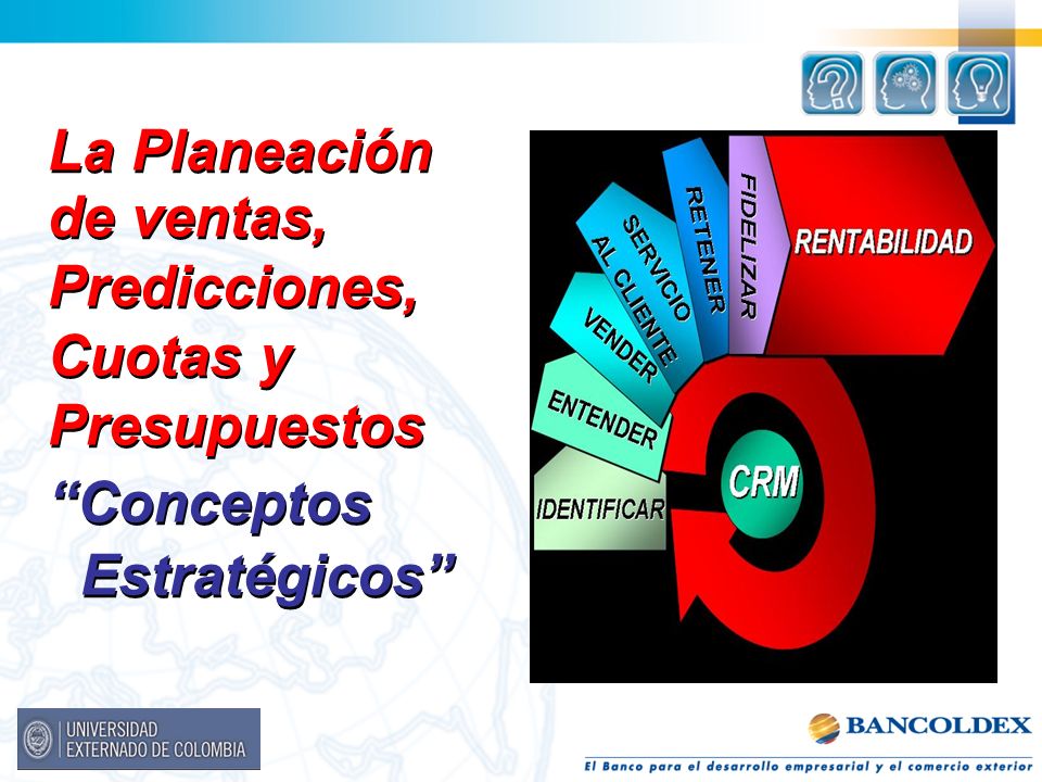 La Planeación de ventas, Predicciones, Cuotas y Presupuestos Conceptos Estratégicos