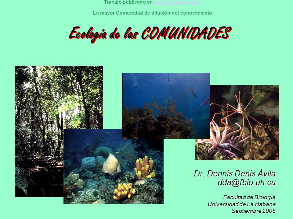 Ecología de las COMUNIDADES
