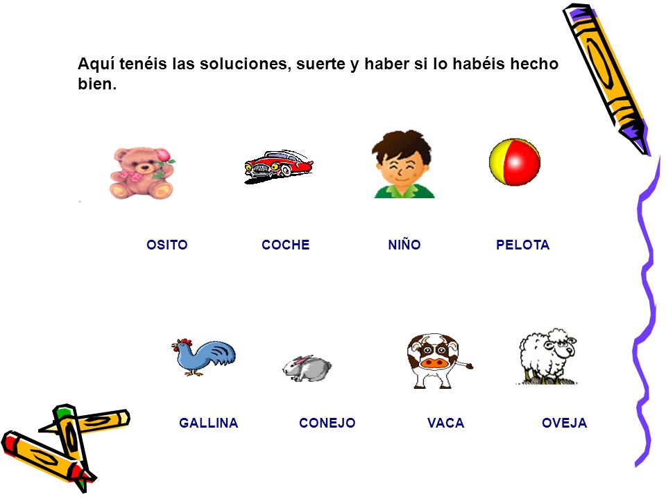 Aquí tenéis las soluciones, suerte y haber si lo habéis hecho bien.