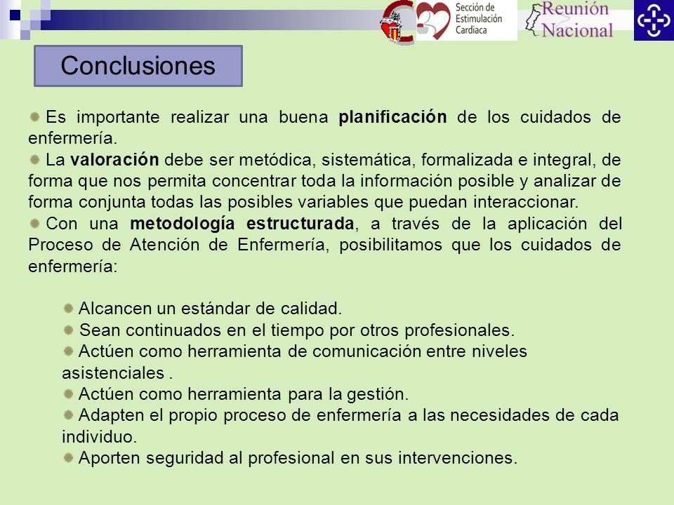 Es importante realizar una buena planificación de los cuidados de enfermería.