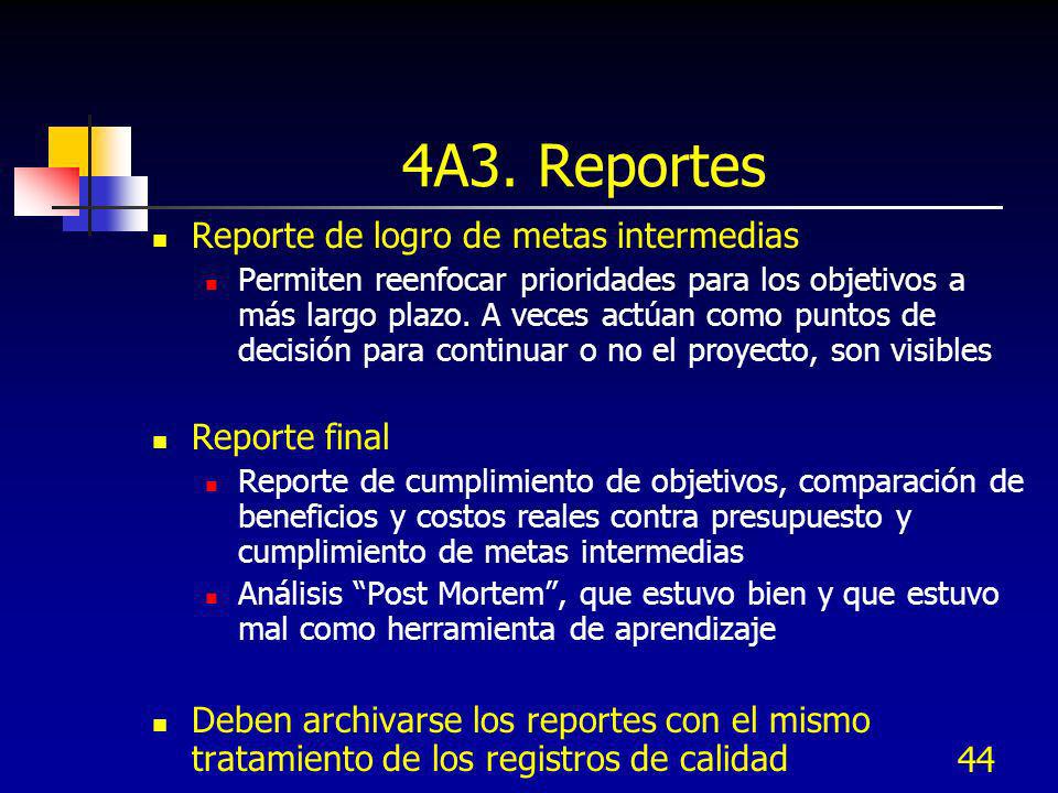 4A3. Reportes Reporte de logro de metas intermedias Reporte final