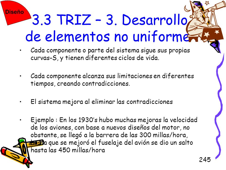 3.3 TRIZ – 3. Desarrollo de elementos no uniforme