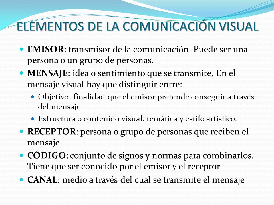 ELEMENTOS DE LA COMUNICACIÓN VISUAL