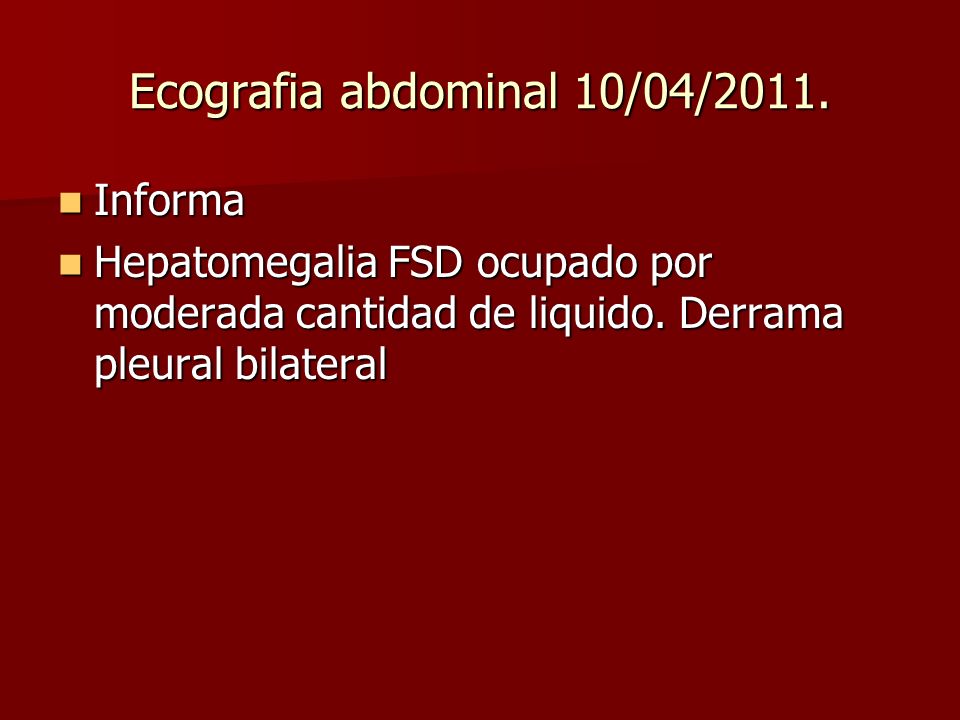 Ecografia abdominal 10/04/2011.