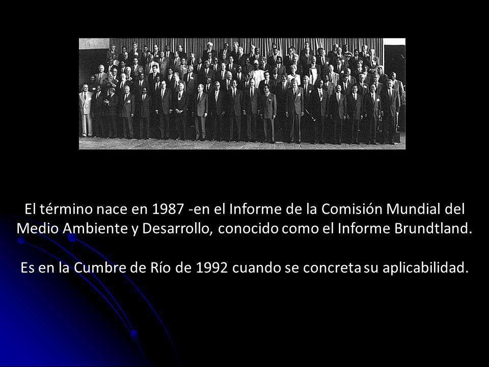 Es en la Cumbre de Río de 1992 cuando se concreta su aplicabilidad.
