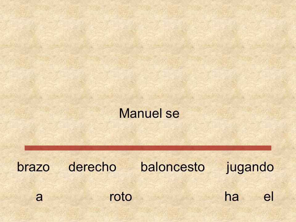 Manuel se brazo derecho baloncesto jugando a roto ha el