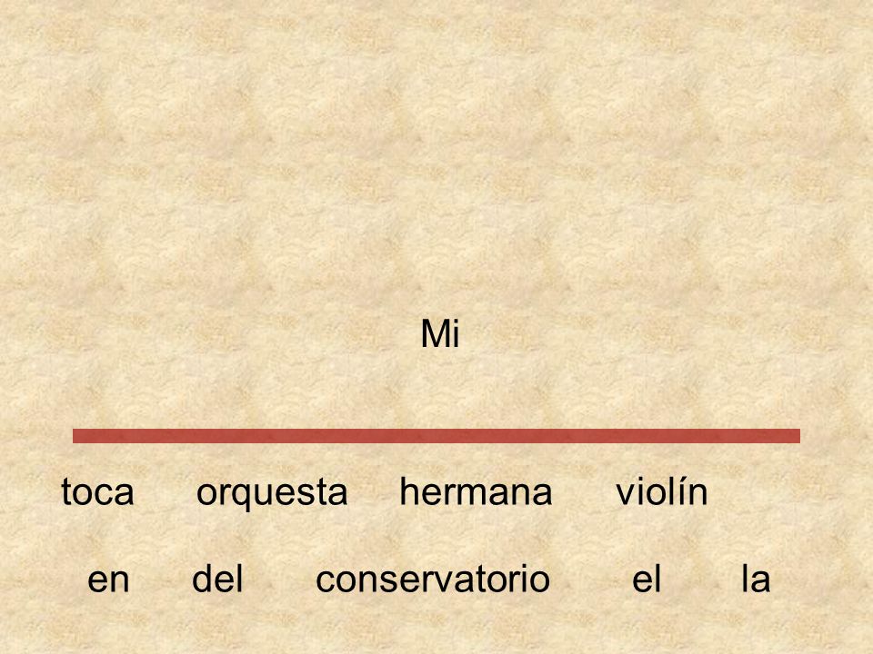 Mi toca orquesta hermana violín en del conservatorio el la