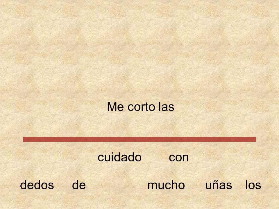 Me corto las cuidado con dedos de mucho uñas los