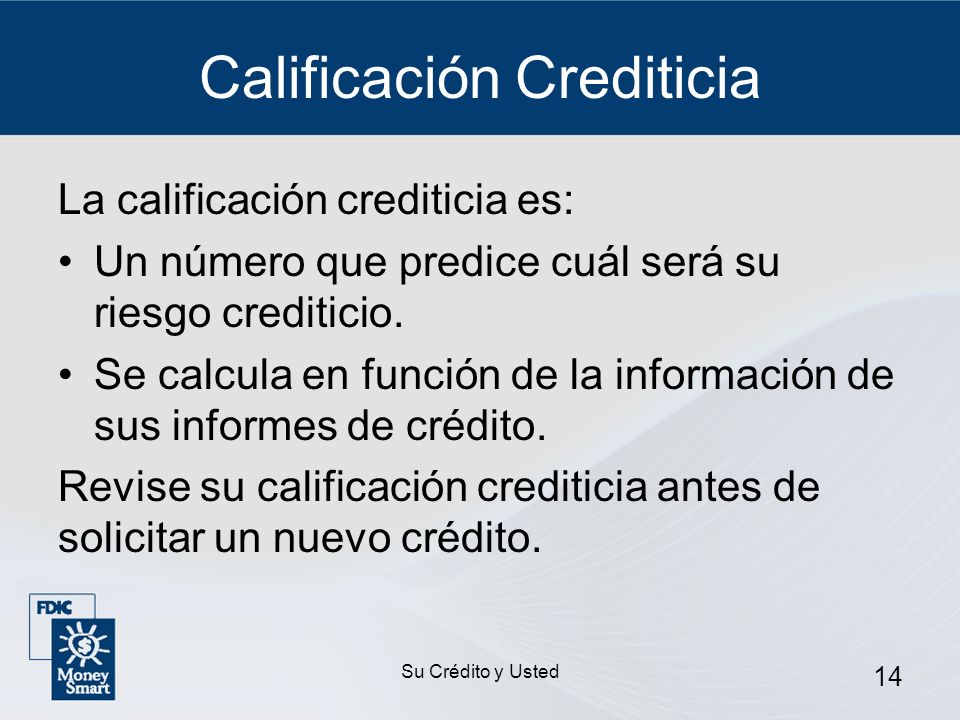 Calificación Crediticia