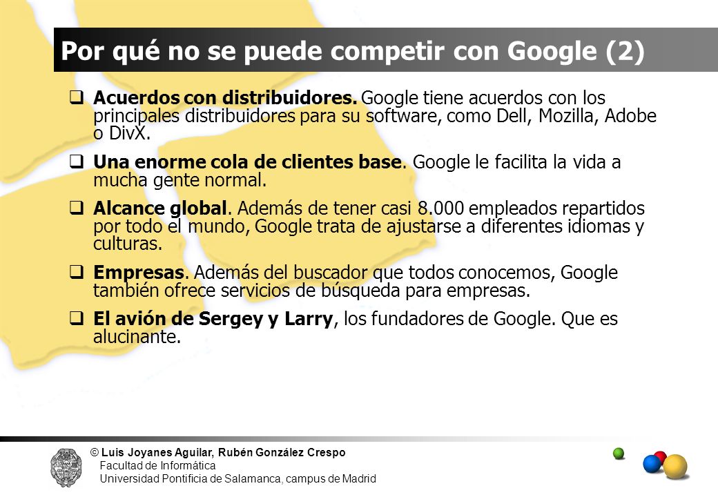 Por qué no se puede competir con Google (2)