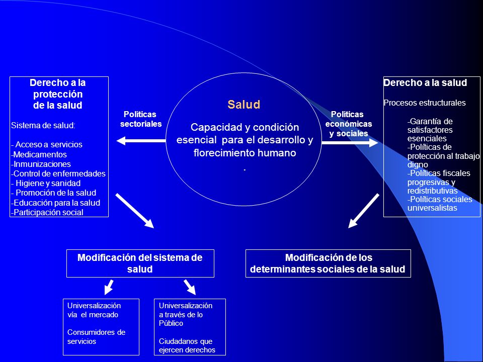 Derecho a la protección. de la salud. Sistema de salud: Acceso a servicios. Medicamentos. Inmunizaciones.
